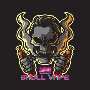 Skull Vape Logo UV Print Neon Sign 1