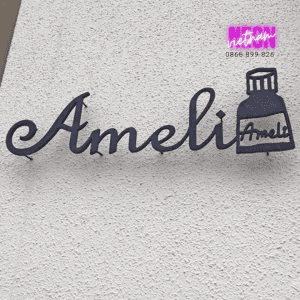 Ameli Shop Floating Metal Letter