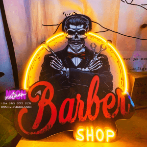 Barber Shop Uv Print Neon Sign