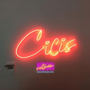 Cicis Fashion Shop Glass Neon Sign