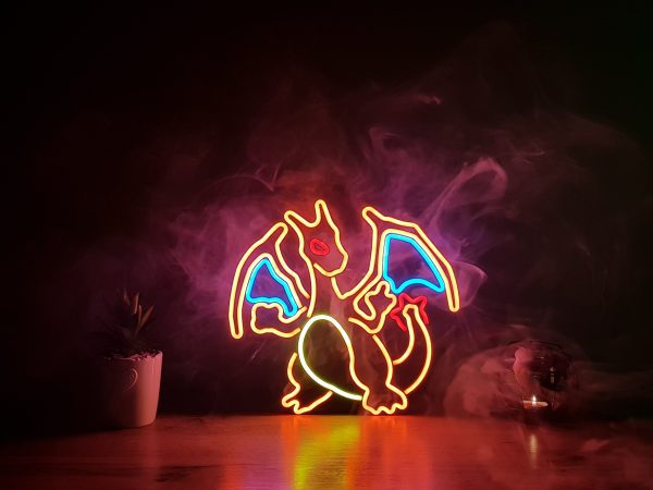 Lizardon Pokemon Led Neon Sign