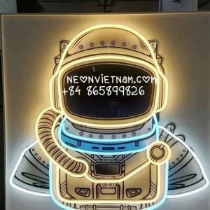 Astronaut Uv Print Neon Sign