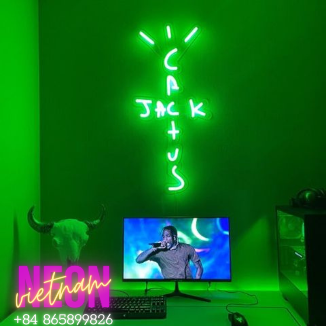 Cactvs Jack Game Room Led Neon Sign