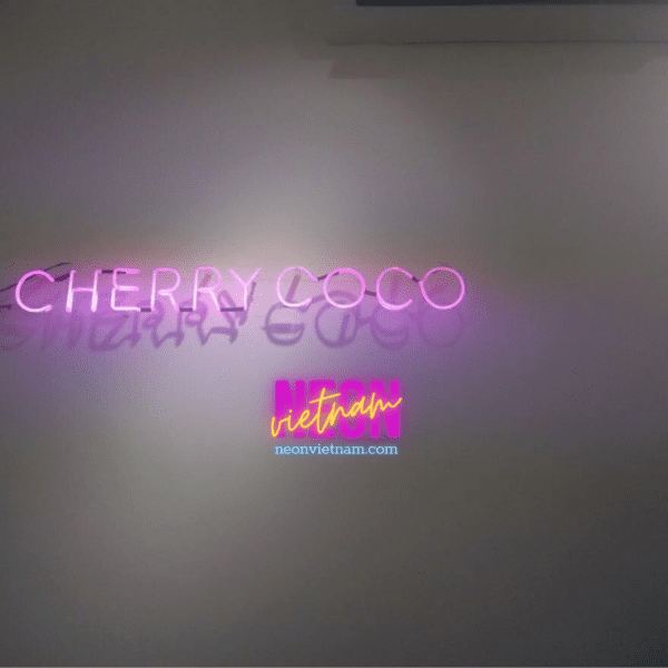 Cherry Coco Dress Shop Glass Neon Sign