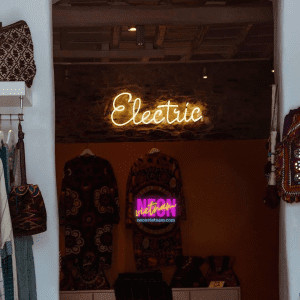 Electric Glass Neon Sign