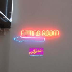 Fitting Room Glass Neon Sign