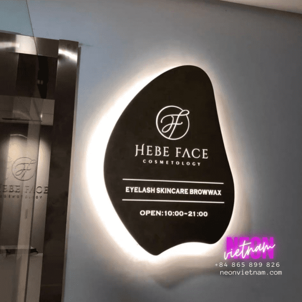 Hebe Face Cosmetology Eyelash Skincare Browwax Backlit Light Box