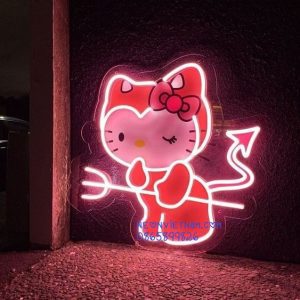 Hello Kitty Uv Print Neon Sign
