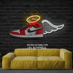 Jordan Wings Sneaker Uv Print Neon Sign