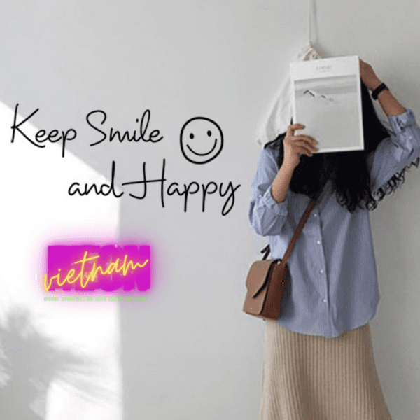 Keep Smile And Happy Acrylic Letter