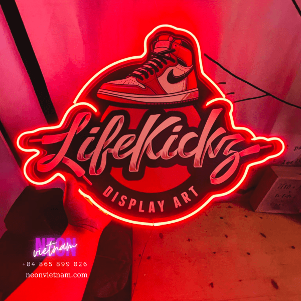 Lifekicks Sneaker Shop Uv Print Neon Sign