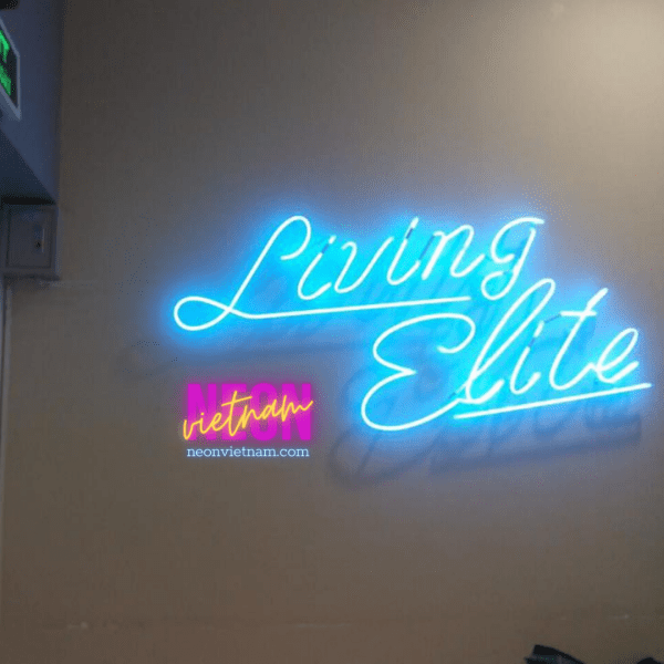 Living Elite Glass Neon Sign