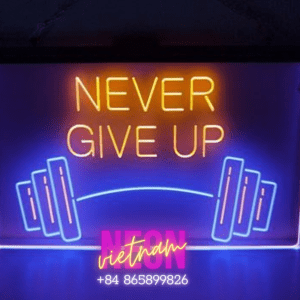 Never Give Up Led Neon Sign