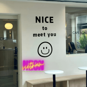 Nice To Meet You 2 Acrylic Letter