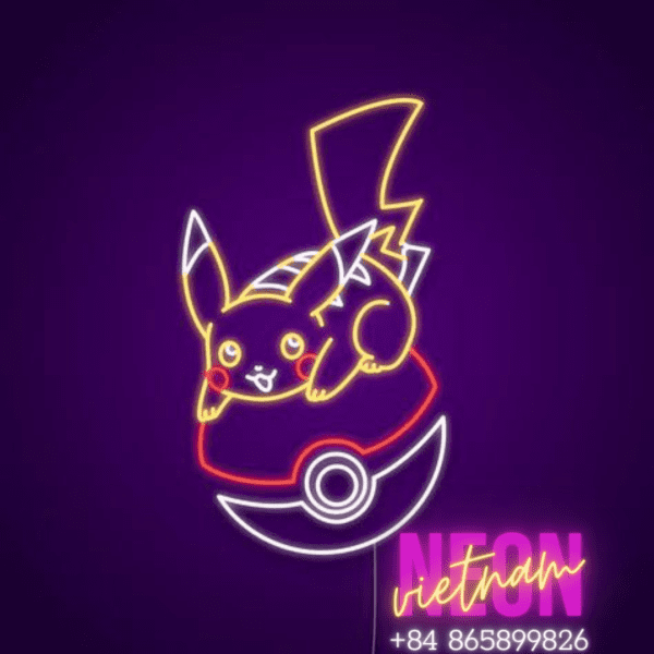 Pikachu 2 Led Neon Sign