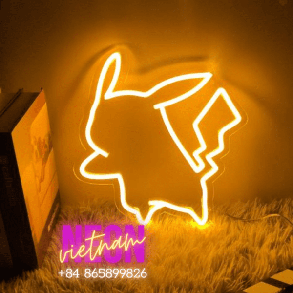 Pikachu 3 Led Neon Sign