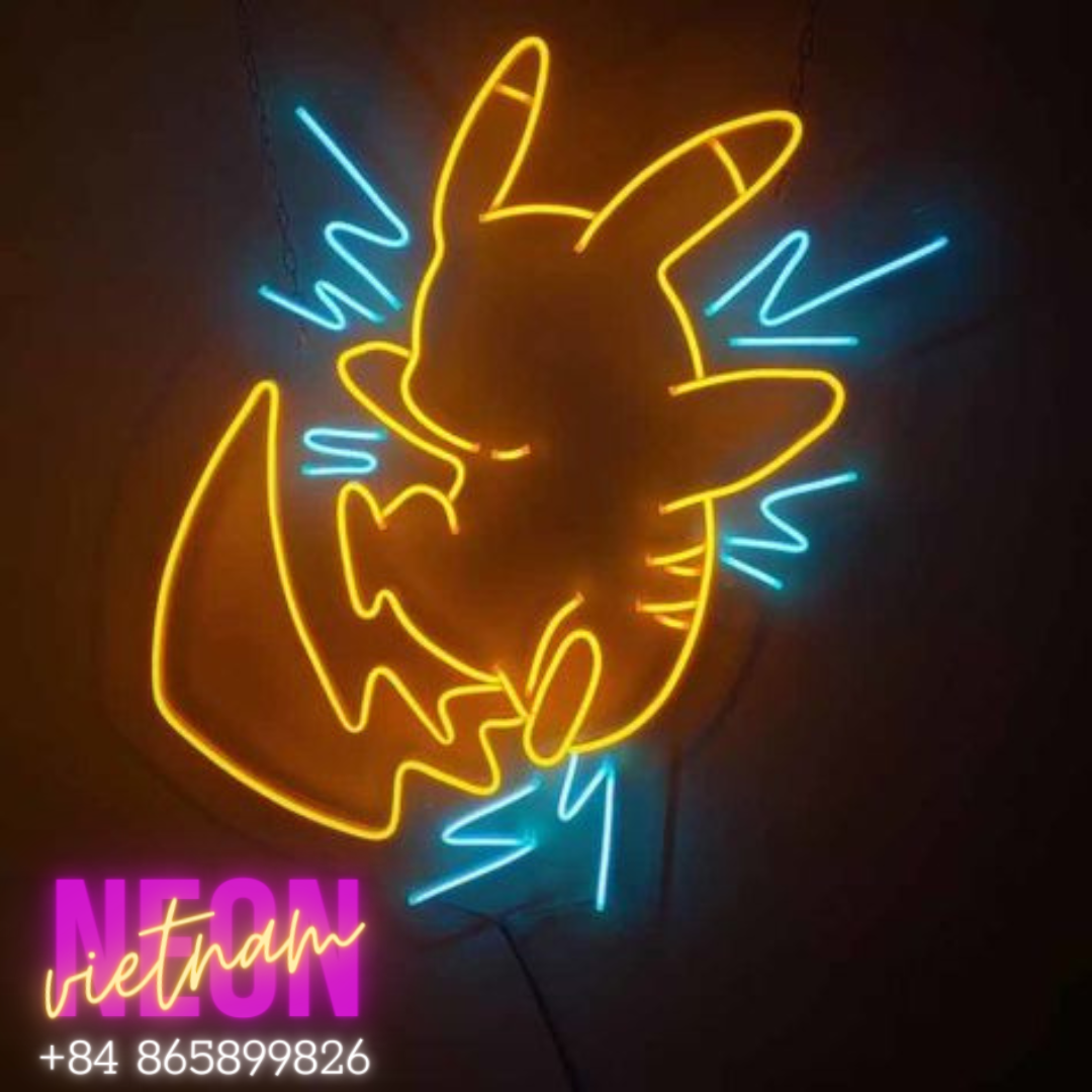 Pikachu 4 Led Neon Sign