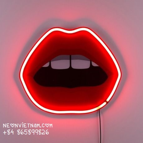 Sexy Lip Uv Print Neon Sign