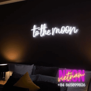 To The Moon Led Neon Sign