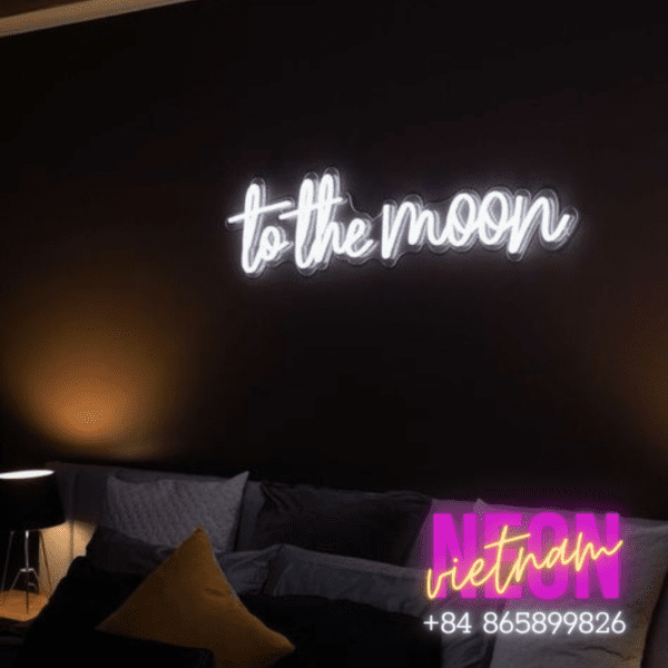 To The Moon Led Neon Sign