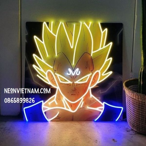 Vegeta Dragon Ball Uv Print Neon Sign