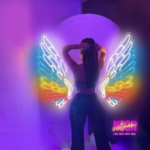 Beautiful Girl With Angel Wings Led Neon Sign