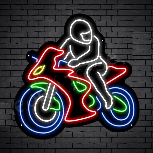Rider Motorcycle Led Neon Sign