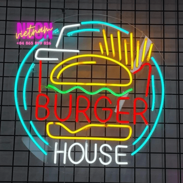 Burger House Led Neon Sign
