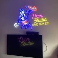 Captain America Light Neon Sign