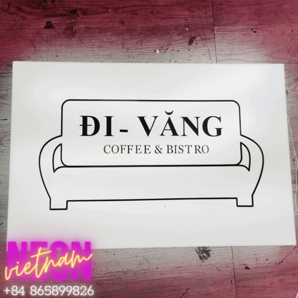 Di Vang Coffee Frameless Light Box Sign