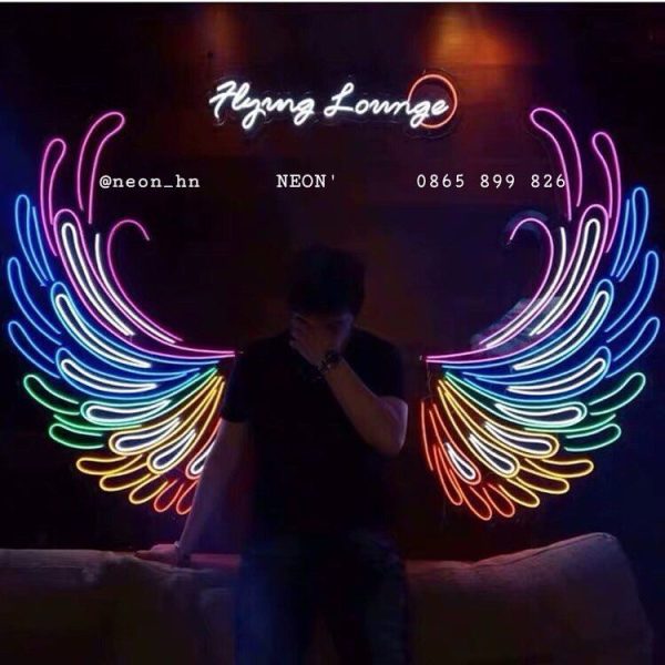Flying Lounge Angel Wing Led Neon Sign
