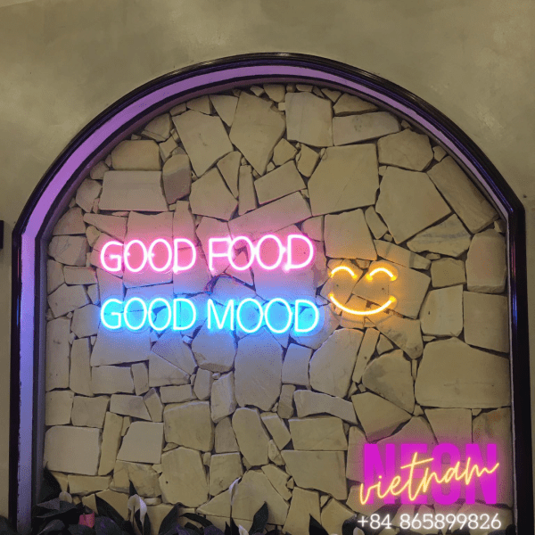 Good Food Good Mood Led Neon Sign