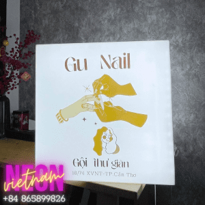 Gu Nail Frameless Light Box Sign