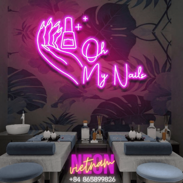 Oh My Nails Led Neon Sign