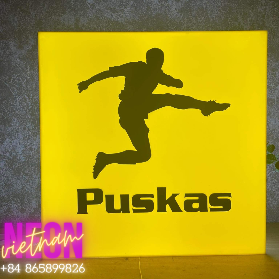 Puskas Frameless Light Box Sign