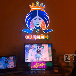 Queen Gaming Logo RGB Light Box