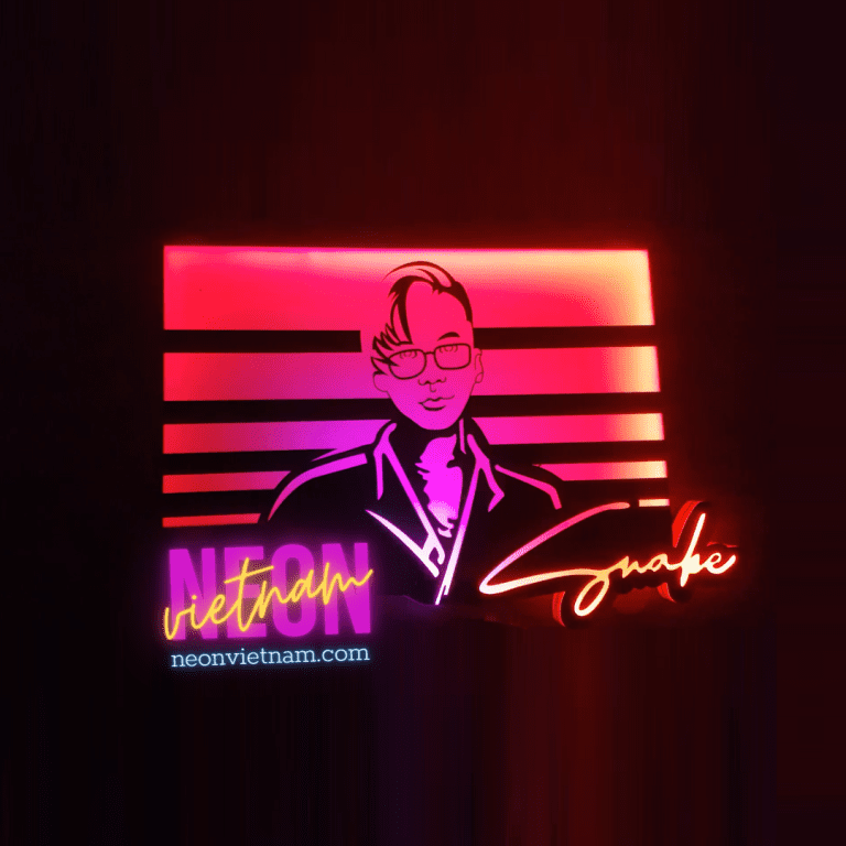 Lofo Rjb Snake Gaming Streamer Logo RGB Light Box GTA Style - Neon Viet Nam