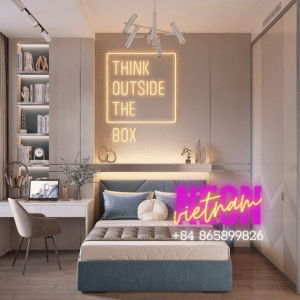 Think Outside The Box Led Neon Sign