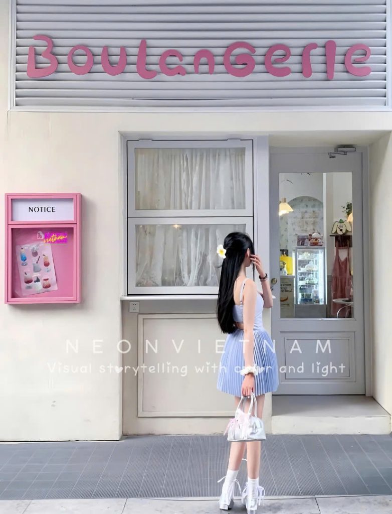Pink Notice Sign Pink notice light box sign - Neon Viet Nam