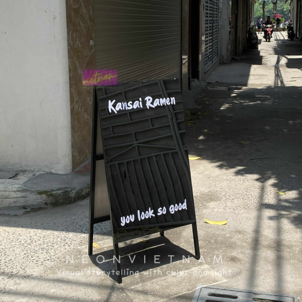 Mirror Stainless Steel Standee Sign - Image 2