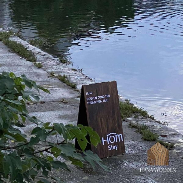 wooden standy sidewalk sign - Image 5