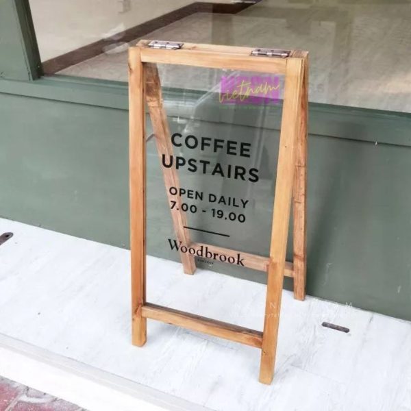 wooden standy sidewalk sign - Image 10