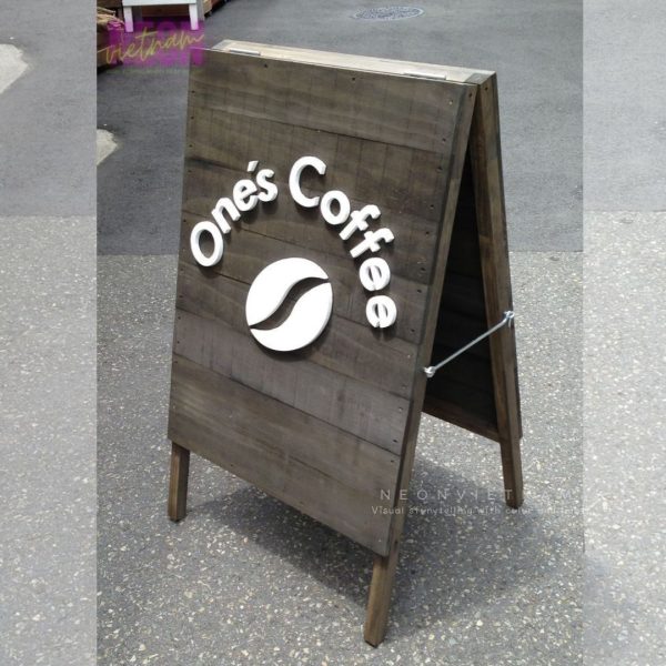 wooden standy sidewalk sign - Image 11