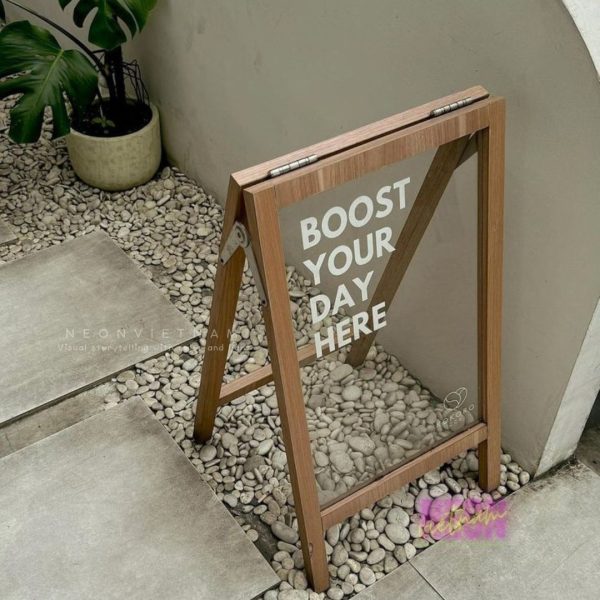 wooden standy sidewalk sign - Image 13