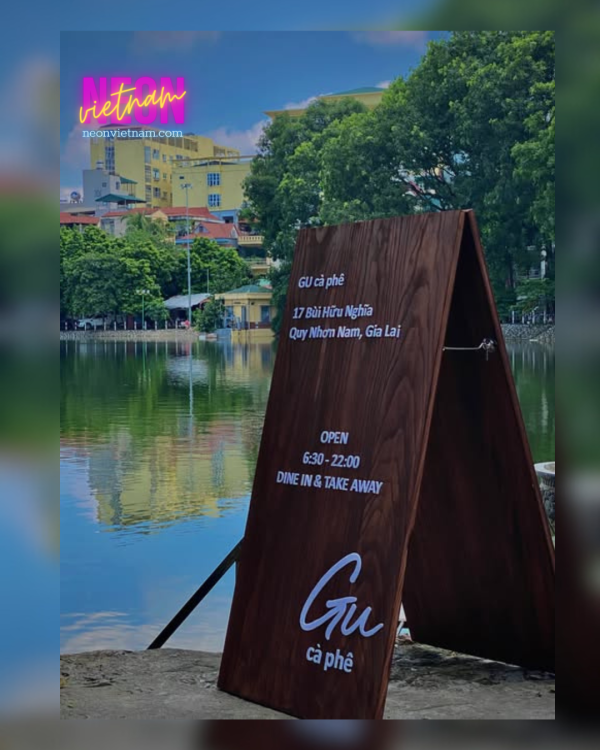 wooden standy sidewalk sign - Image 2