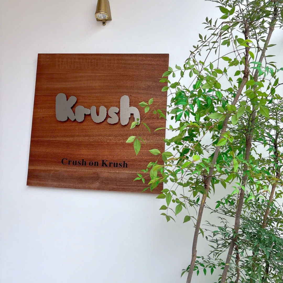 Wooden sign engraved with house number, company name, shop name, and opening hours. - Image 11