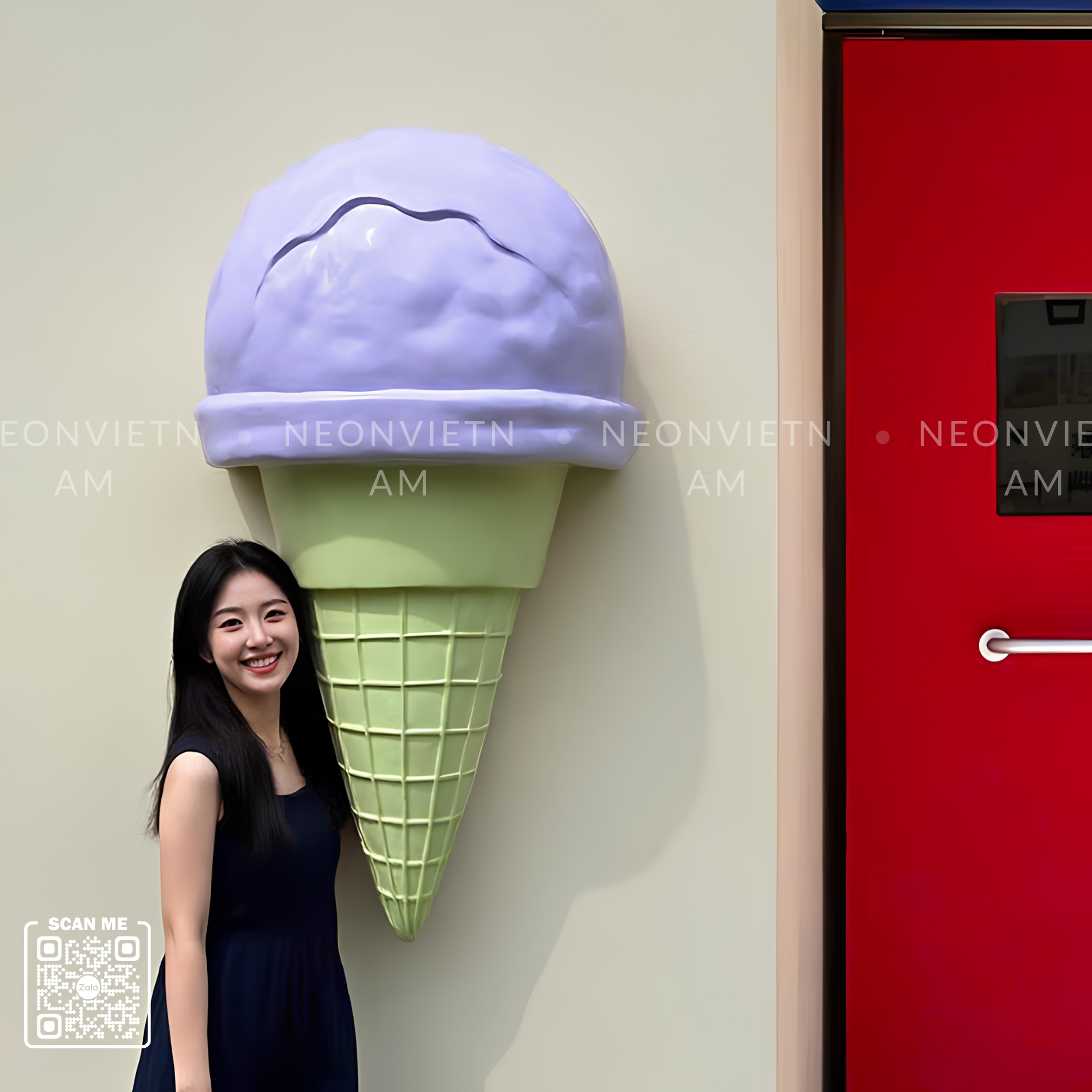 ice cream gelato Large 3D Model